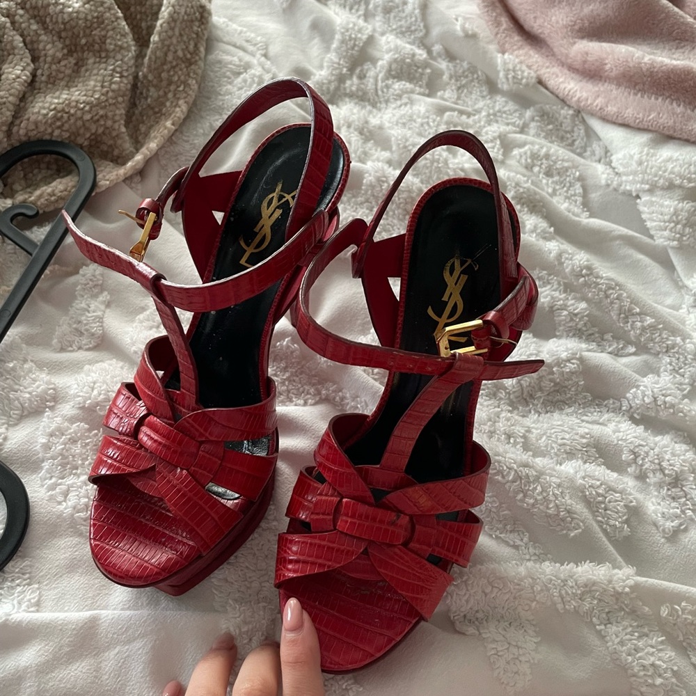 Original red YSL sandals